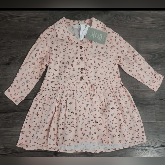 H&M Other - Girls floral shirt dress size 4t NWT